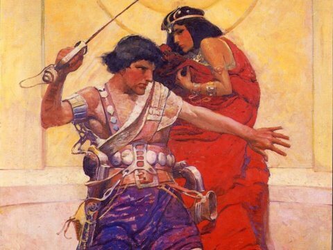 A Princess of Mars cover by Frank Schoonover